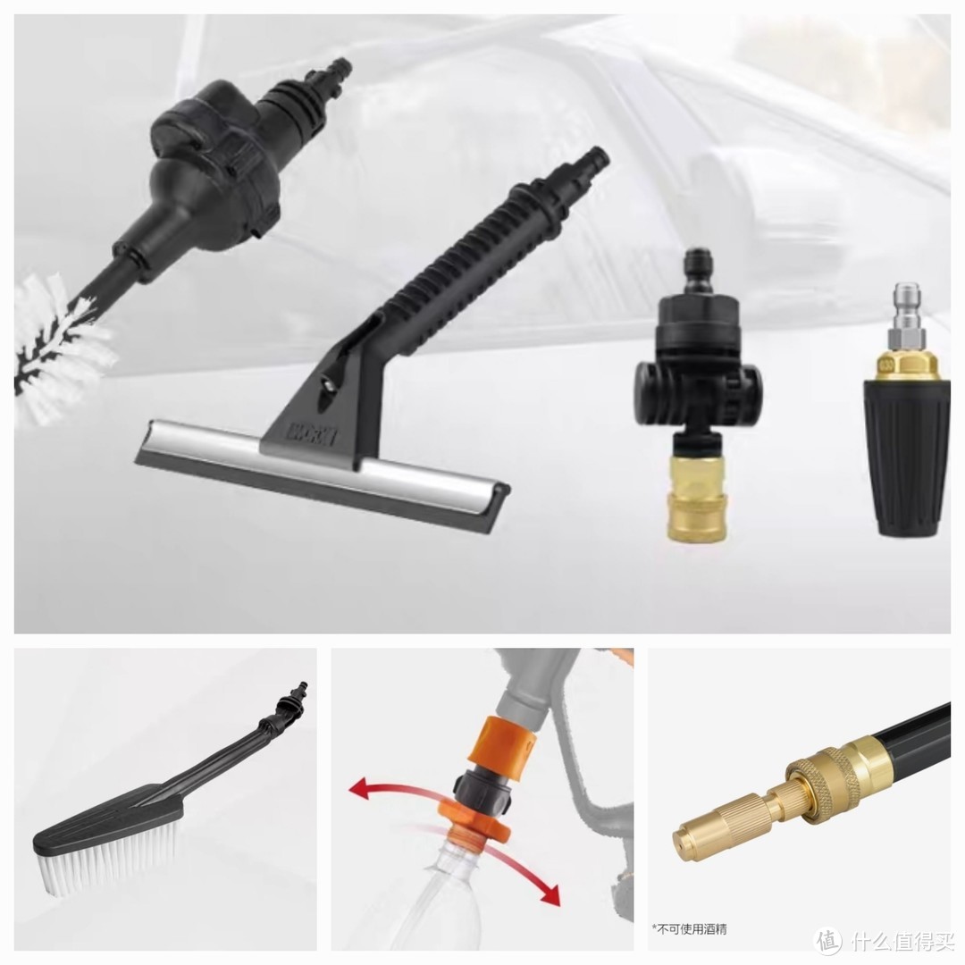 便携式洗车机威克士20伏锂电高压清洗机WG629E.4小试